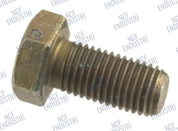 Kasnak Mili Cıvatası (Düz) M12 x 1.5 x Boy:25